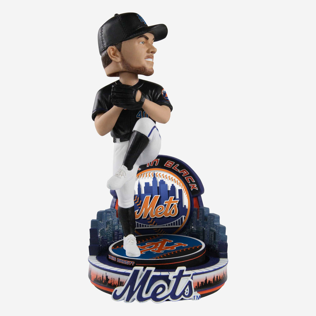 Chris Bassitt New York Mets Black Jersey Bobblehead FOCO - FOCO.com