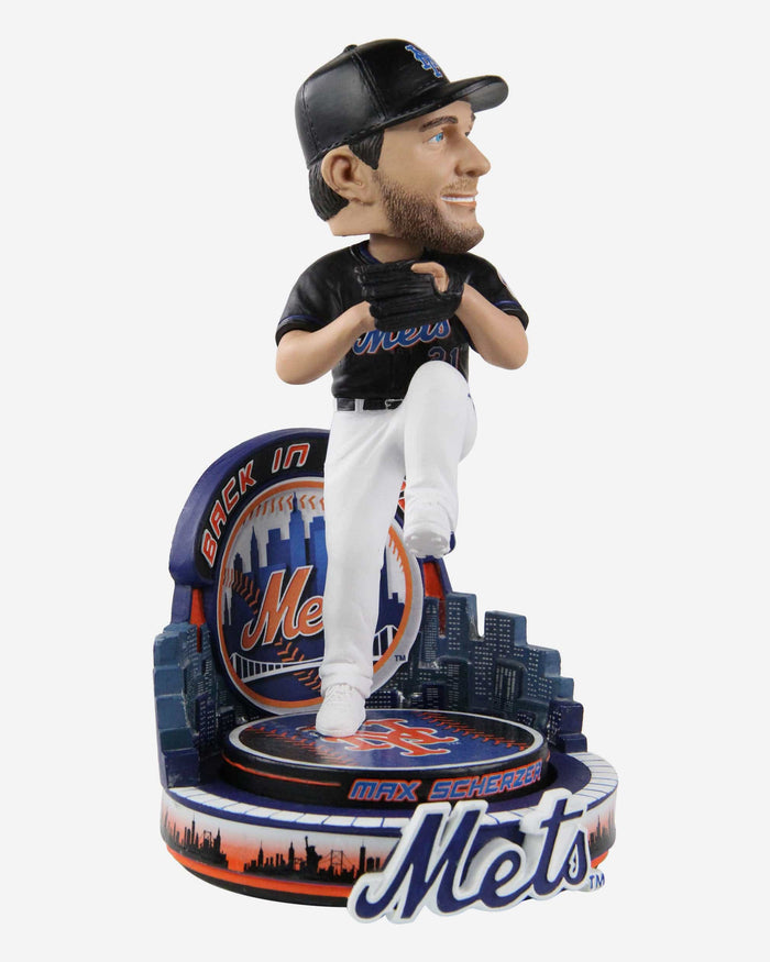 Max Scherzer New York Mets Black Jersey Bobblehead FOCO - FOCO.com