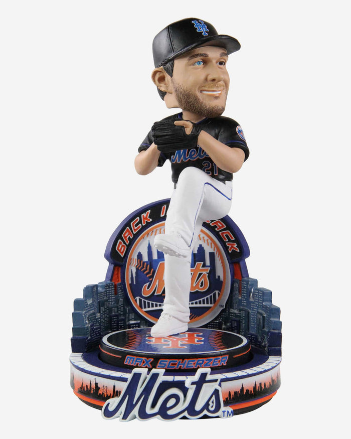 Max Scherzer New York Mets Black Jersey Bobblehead FOCO - FOCO.com