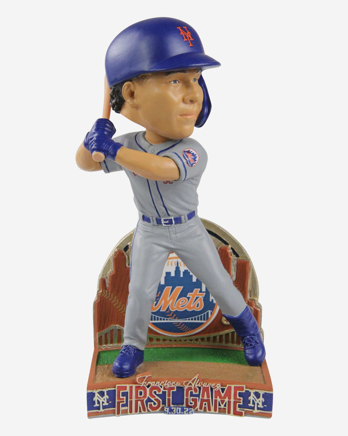 Francisco Alvarez New York Mets First Game Bobblehead FOCO - FOCO.com