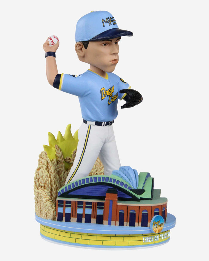 Christian Yelich Milwaukee Brewers 2022 City Connect Bobblehead FOCO - FOCO.com