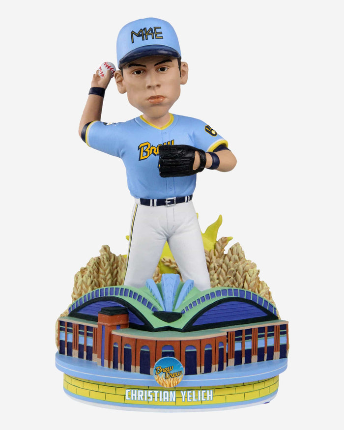 Christian Yelich Milwaukee Brewers 2022 City Connect Bobblehead FOCO - FOCO.com