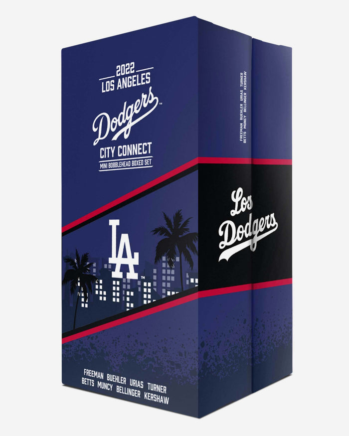 Los Angeles Dodgers 2022 City Connect Mini Bobblehead Boxed Set FOCO - FOCO.com