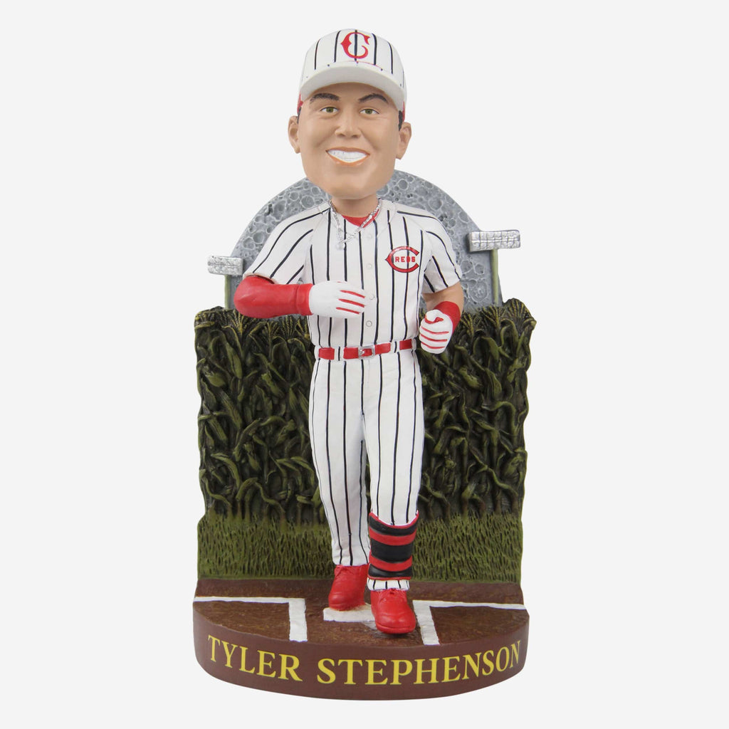 Tyler Stephenson Cincinnati Reds 2022 Dyersville Cornfield Bobblehead FOCO - FOCO.com