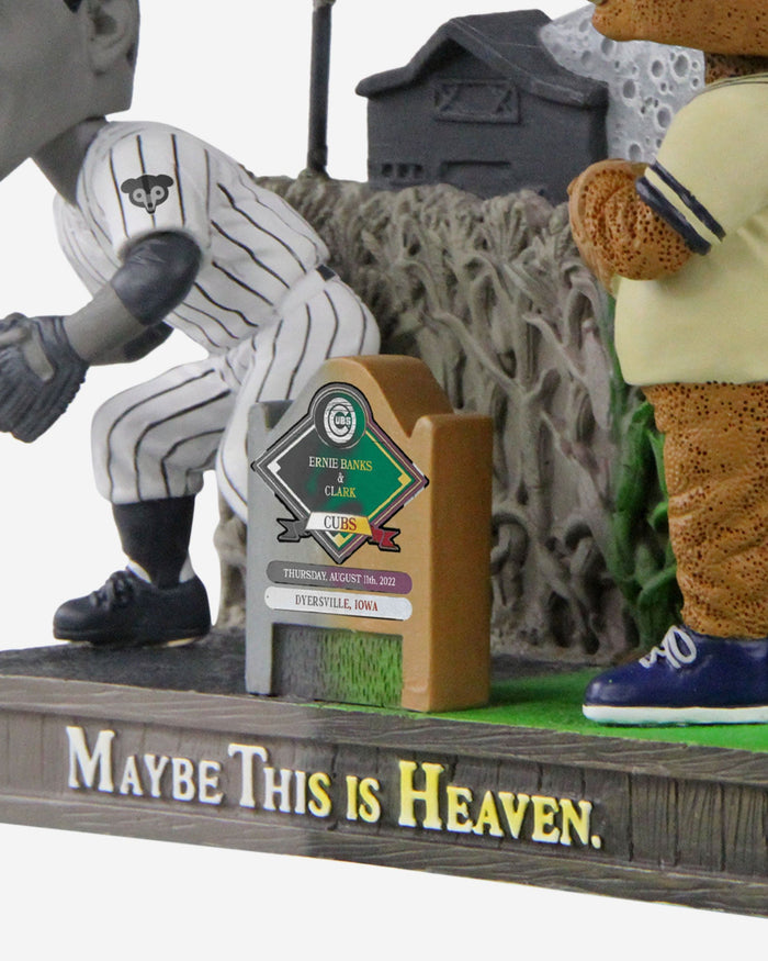 Ernie Banks & Clark Mascot Chicago Cubs 2022 Dyersville Then And Now Bobblehead FOCO - FOCO.com