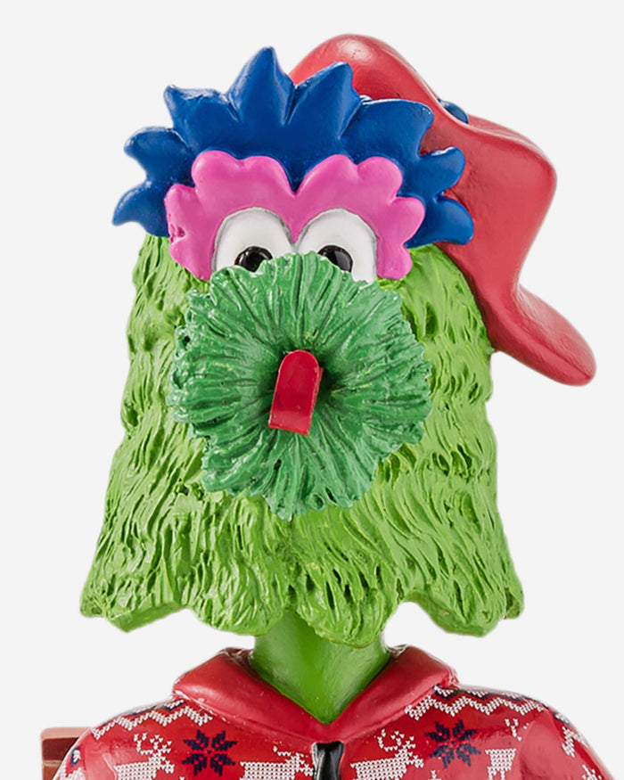 Phillie Phanatic Philadelphia Phillies Holiday Mascot Bobblehead FOCO - FOCO.com