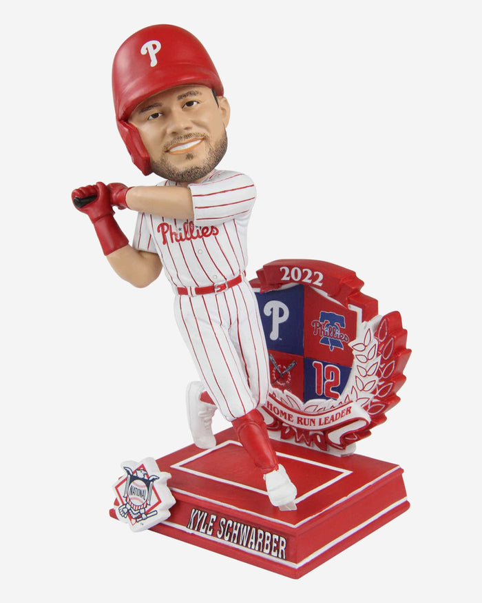 Kyle Schwarber Philadelphia Phillies 2022 National League Home Run King Bobblehead FOCO - FOCO.com