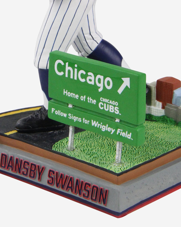 Dansby Swanson Chicago Cubs Next Stop Bobblehead FOCO - FOCO.com