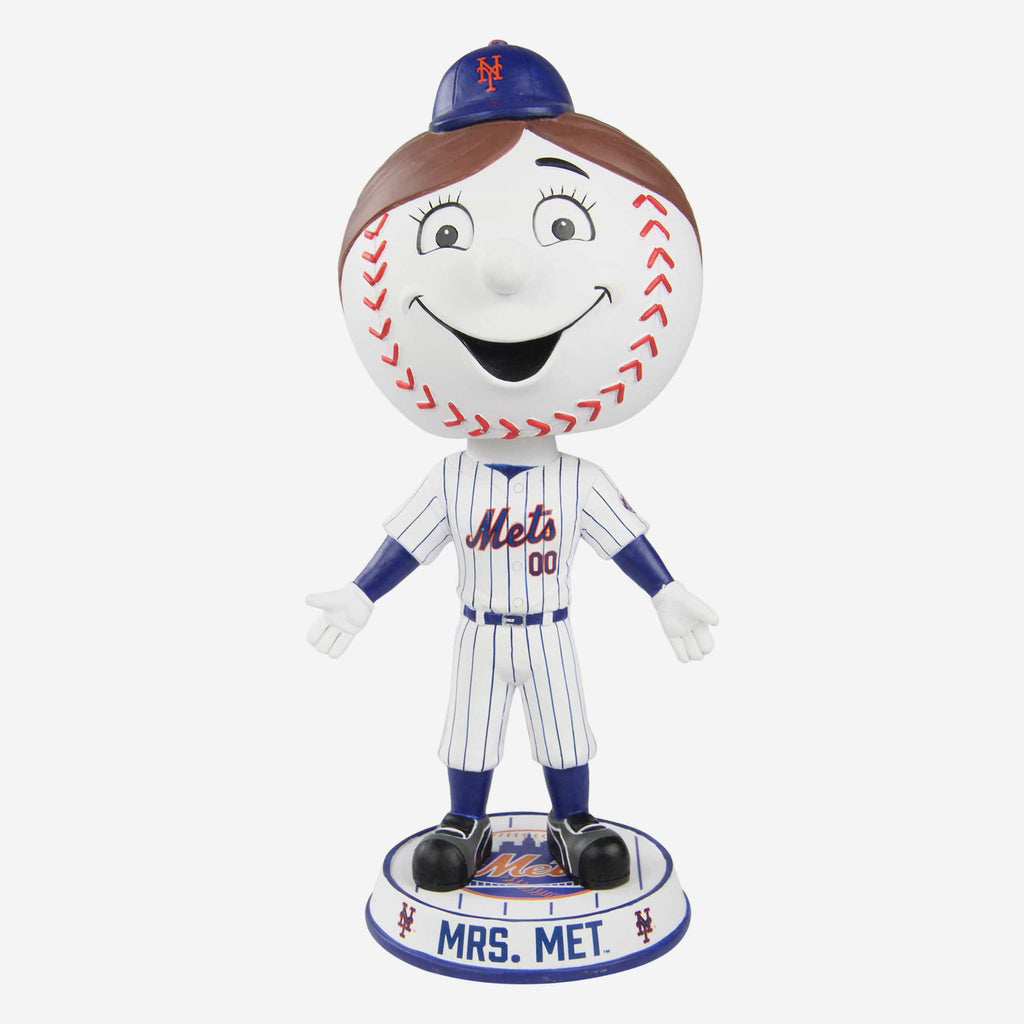 Mrs Met New York Mets Mascot Bighead Bobblehead FOCO - FOCO.com