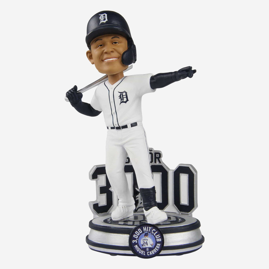 Miguel Cabrera Detroit Tigers 3000 Hit Bobblehead FOCO - FOCO.com