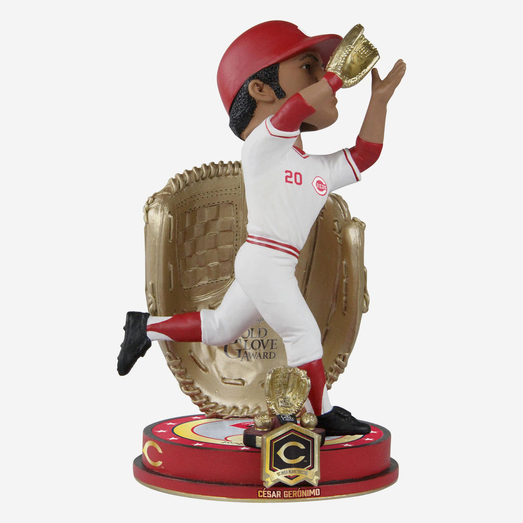 Cesar Geronimo Cincinnati Reds 4X Gold Glove Award Bobblehead FOCO - FOCO.com