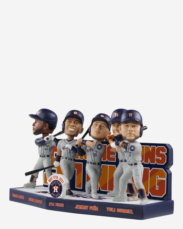 Houston Astros 5 Home Run Inning Mini Bobblehead Scene FOCO - FOCO.com