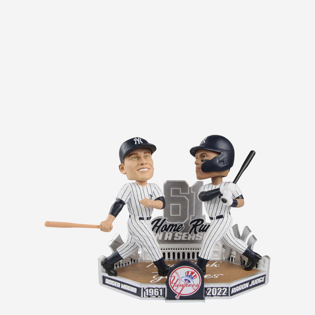 Aaron Judge & Roger Maris New York Yankees 61 Home Run Club Dual Bobblehead FOCO - FOCO.com