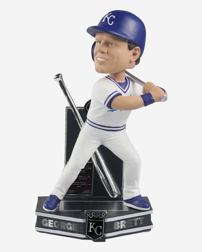 George Brett Kansas City Royals 1980 Silver Slugger Bobblehead FOCO - FOCO.com