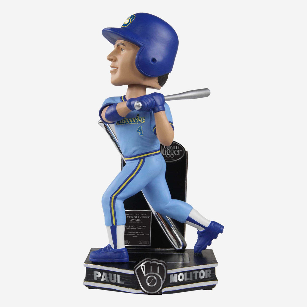 Paul Molitor Milwaukee Brewers 1988 Silver Slugger Bobblehead FOCO - FOCO.com