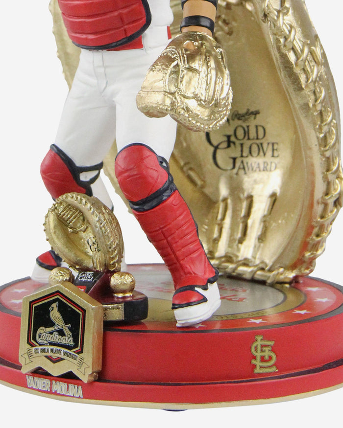 Yadier Molina St Louis Cardinals 9X Gold Glove Award Bobblehead FOCO - FOCO.com