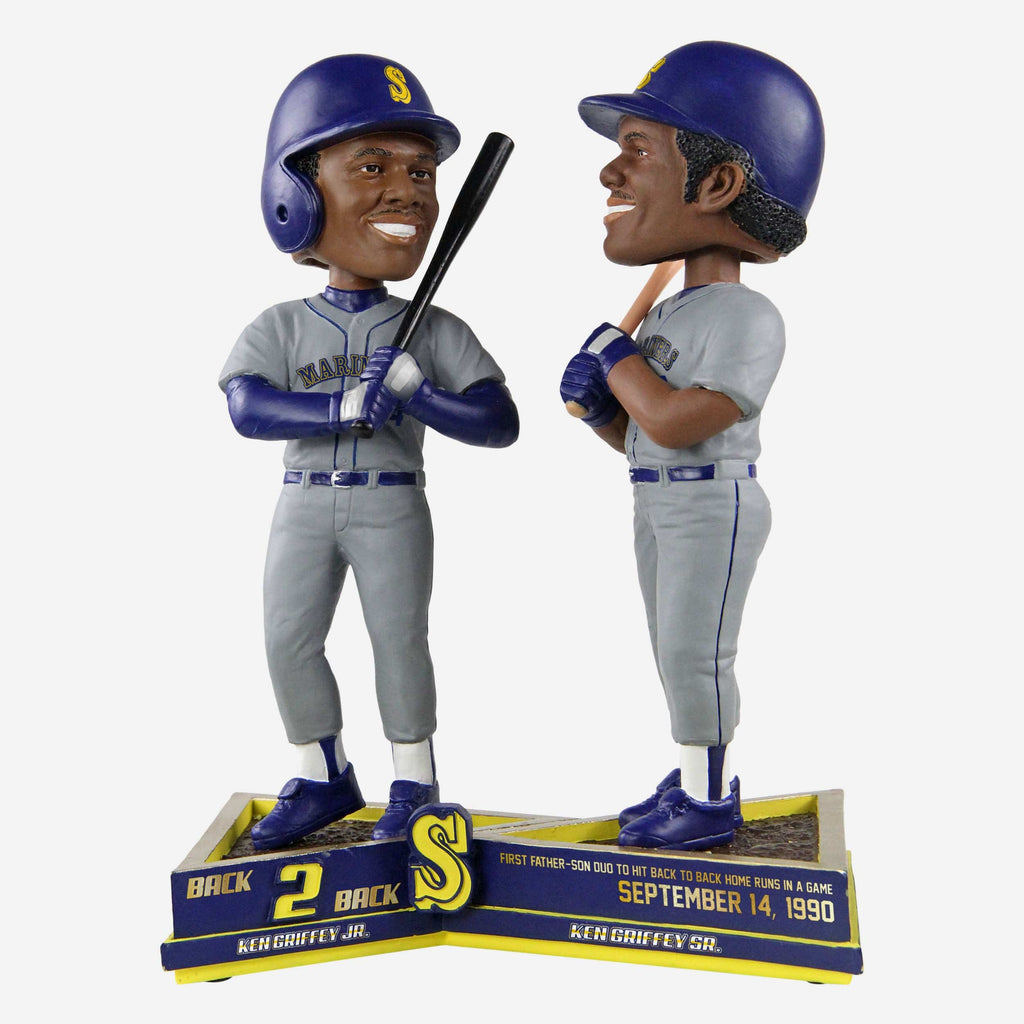 Ken Griffey Jr & Ken Griffey Sr Seattle Mariners Back to Back Home Run Bobblehead FOCO - FOCO.com