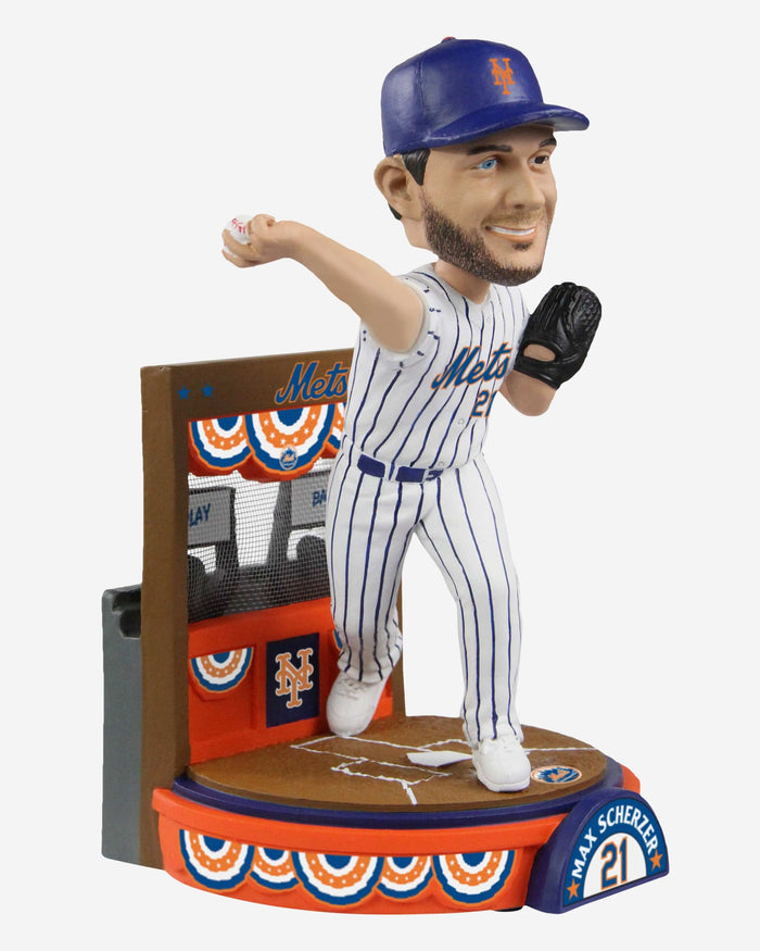 Max Scherzer New York Mets Play Ball Bobblehead FOCO - FOCO.com