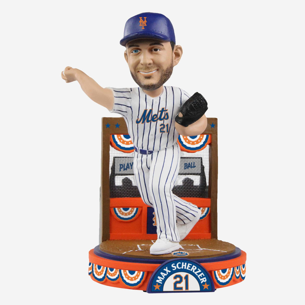 Max Scherzer New York Mets Play Ball Bobblehead FOCO - FOCO.com