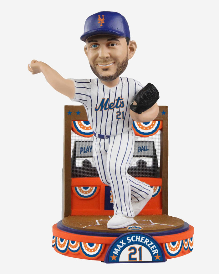 Max Scherzer New York Mets Play Ball Bobblehead FOCO - FOCO.com