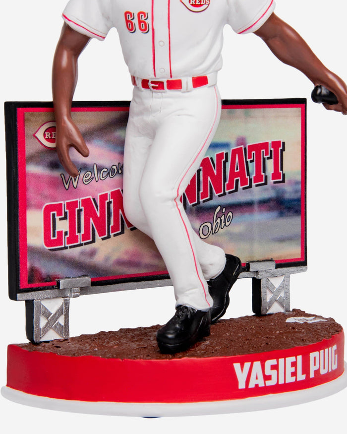 Yasiel Puig Cincinnati Reds Billboard Bobblehead FOCO - FOCO.com