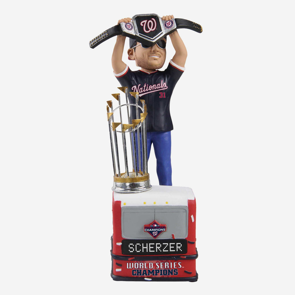 Max Scherzer Washington Nationals 2019 World Series Champions The Belt Bobblehead FOCO - FOCO.com