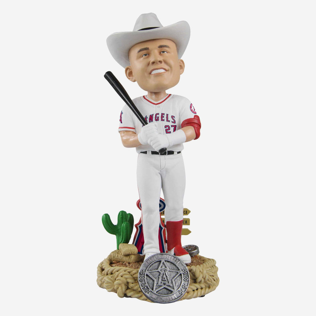 Mike Trout Los Angeles Angels Cowboy Homer Hat Bobblehead FOCO - FOCO.com