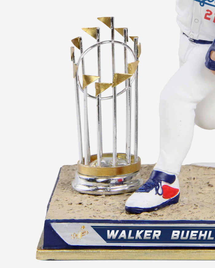 Walker Buehler Los Angeles Dodgers 2020 World Series Champions Flaming Fast Ball Bobblehead FOCO - FOCO.com