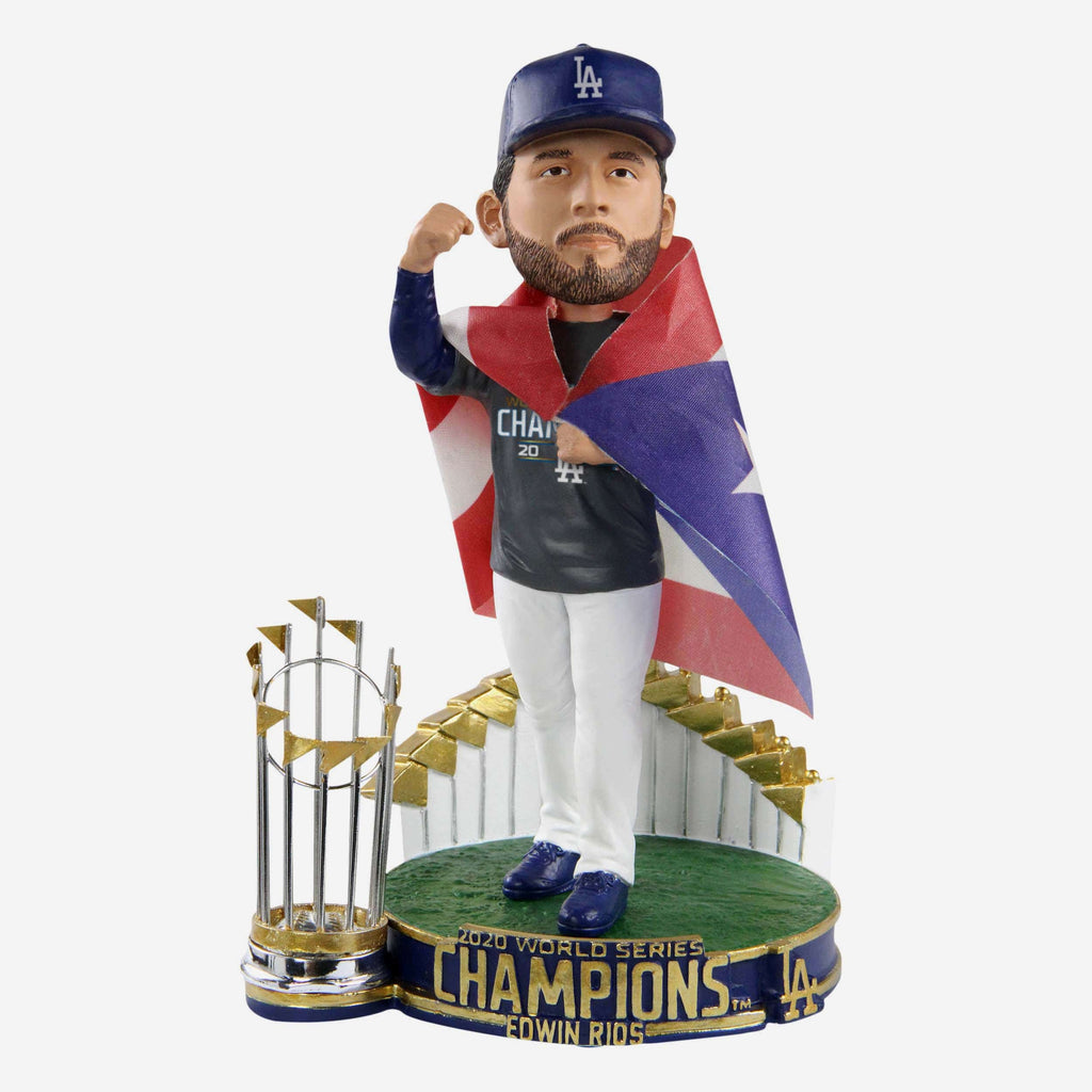 Edwin Rios Los Angeles Dodgers 2020 World Series Champions Moment Bobblehead FOCO - FOCO.com
