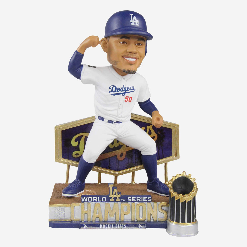 Mookie Betts Los Angeles Dodgers 2020 World Series Champions Sliding Home Bobblehead FOCO - FOCO.com