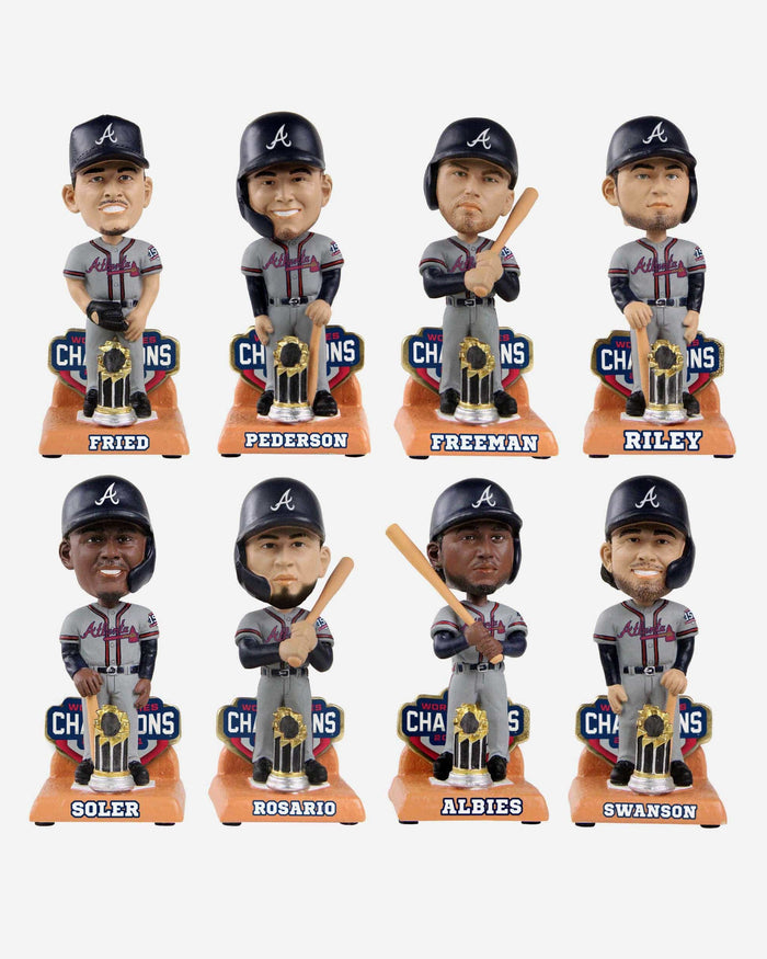 Atlanta Braves 2021 World Series Champions Commemorative Mini Bobblehead Boxed Set FOCO - FOCO.com