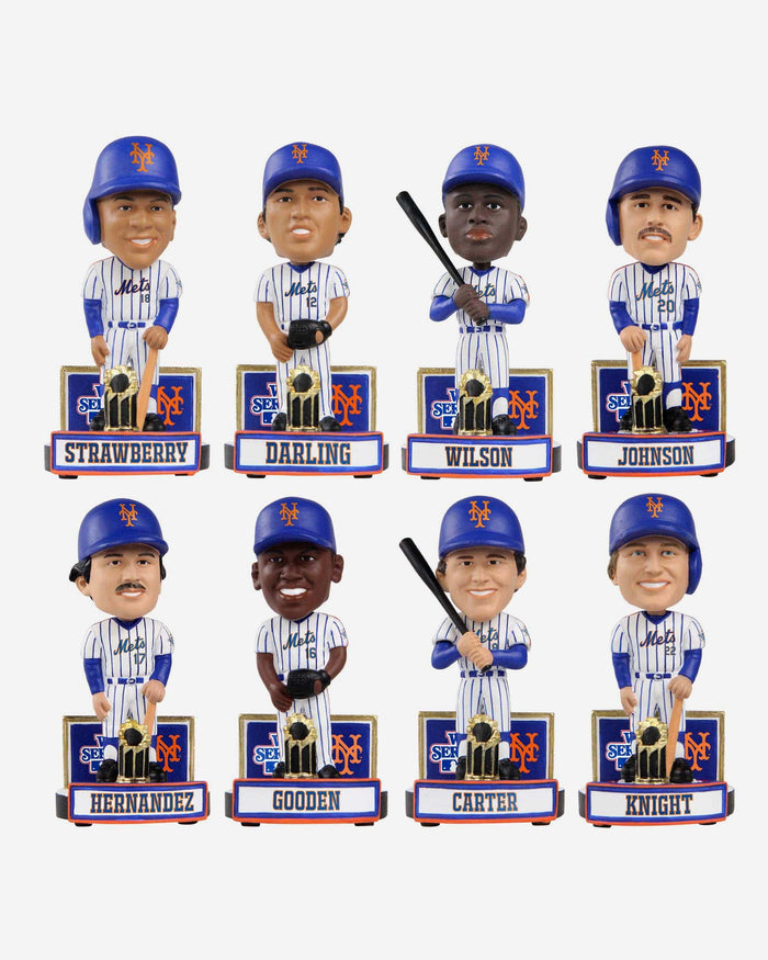 New York Mets 1986 World Series Champions Mini Bobblehead Boxed Set FOCO - FOCO.com