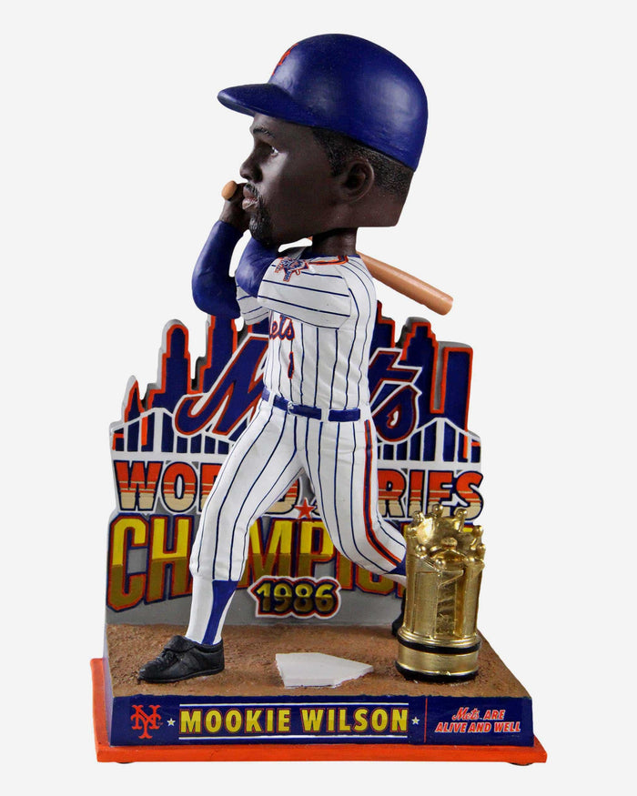 Mookie Wilson New York Mets 1986 World Series Champions Bobblehead FOCO - FOCO.com