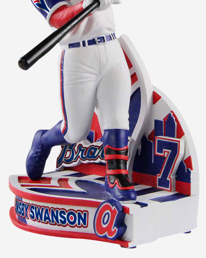 Dansby Swanson Atlanta Braves Retro Jersey Bobblehead FOCO - FOCO.com