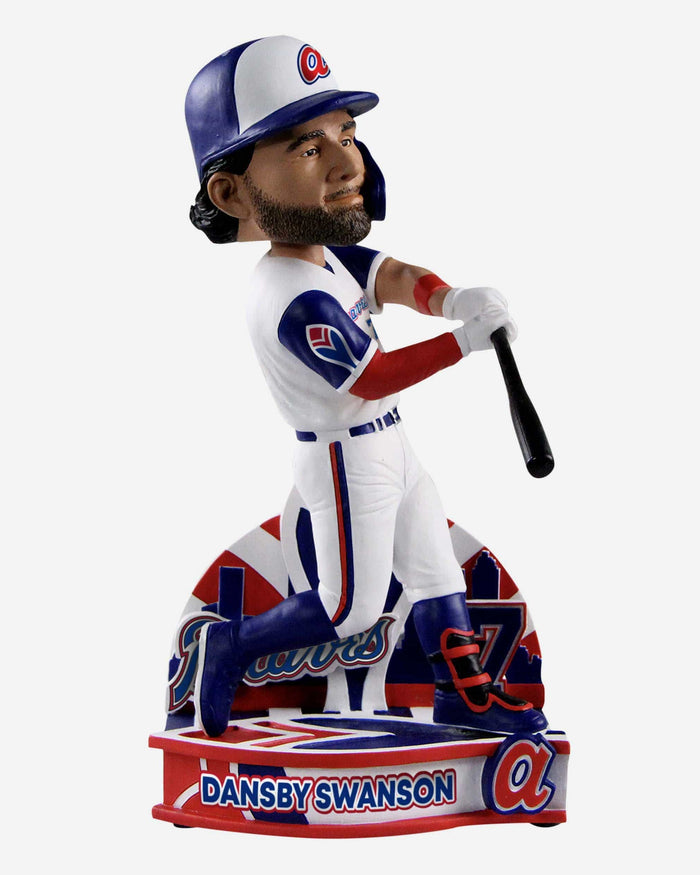 Dansby Swanson Atlanta Braves Retro Jersey Bobblehead FOCO - FOCO.com