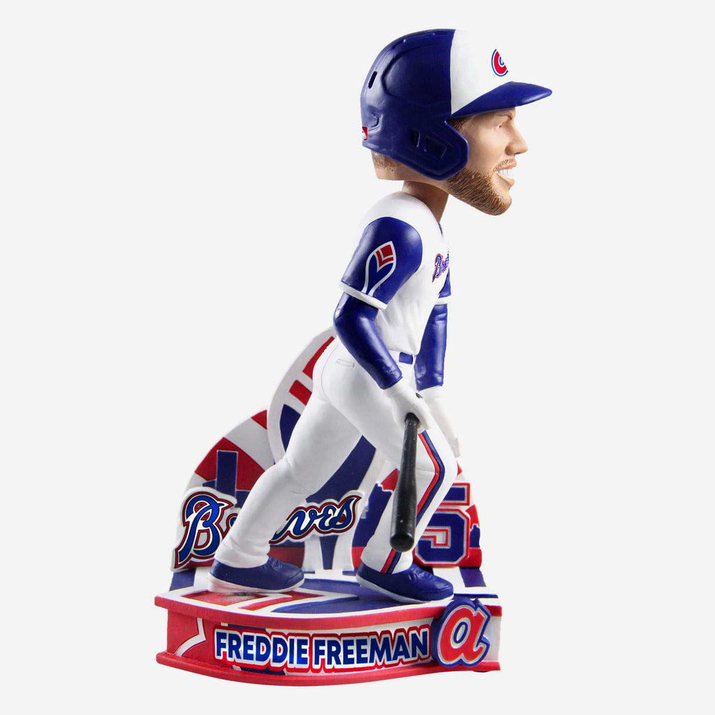 Freddie Freeman Atlanta Braves Retro Jersey Bobblehead FOCO - FOCO.com