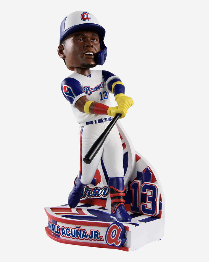 RONALD ACUNA JR Atlanta Braves Retro Uniform Exclusive MLB Bobblehead