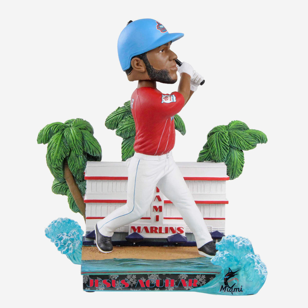 Jesus Aguilar Miami Marlins City Connect Bobblehead FOCO - FOCO.com