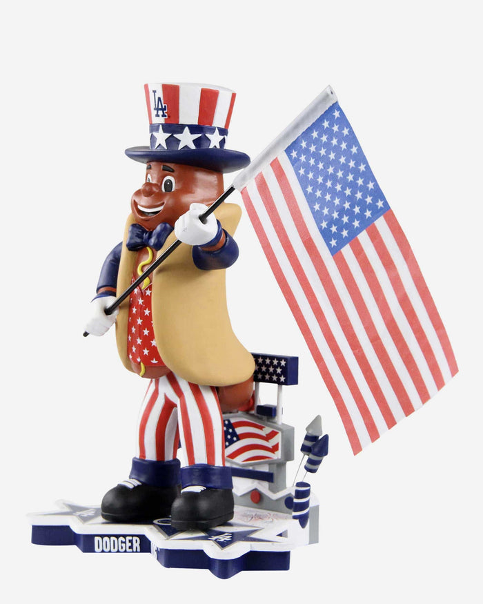 Los Angeles Dodgers 4th of July Dodger Dog Bobblehead FOCO - FOCO.com