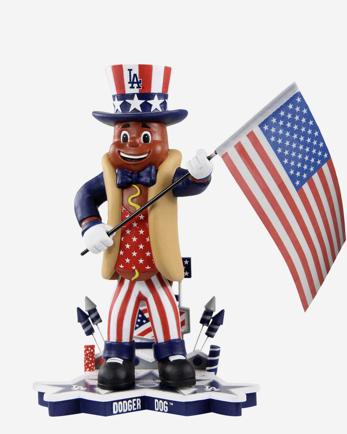 Los Angeles Dodgers 4th of July Dodger Dog Bobblehead FOCO - FOCO.com