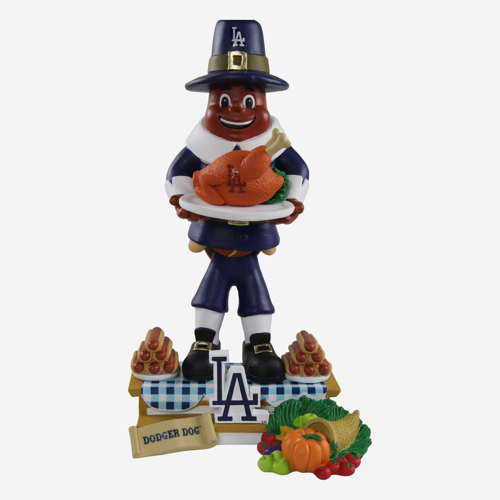 Los Angeles Dodgers Thanksgiving Dodger Dog Bobblehead FOCO - FOCO.com