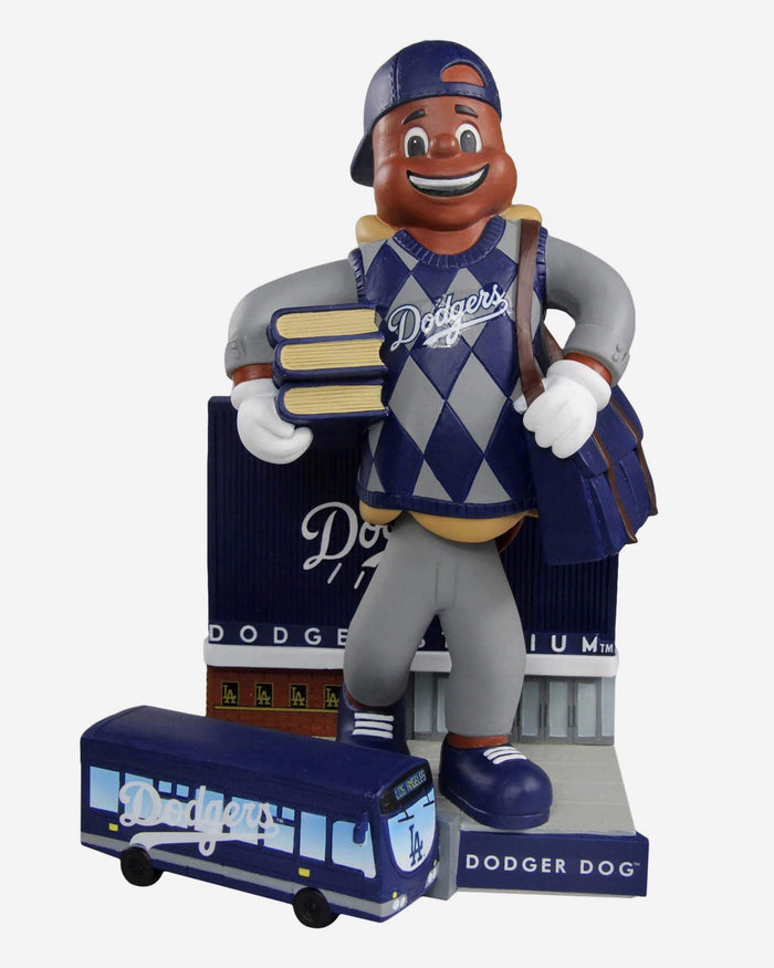 Los Angeles Dodgers Back To School Dodger Dog Bobblehead FOCO - FOCO.com