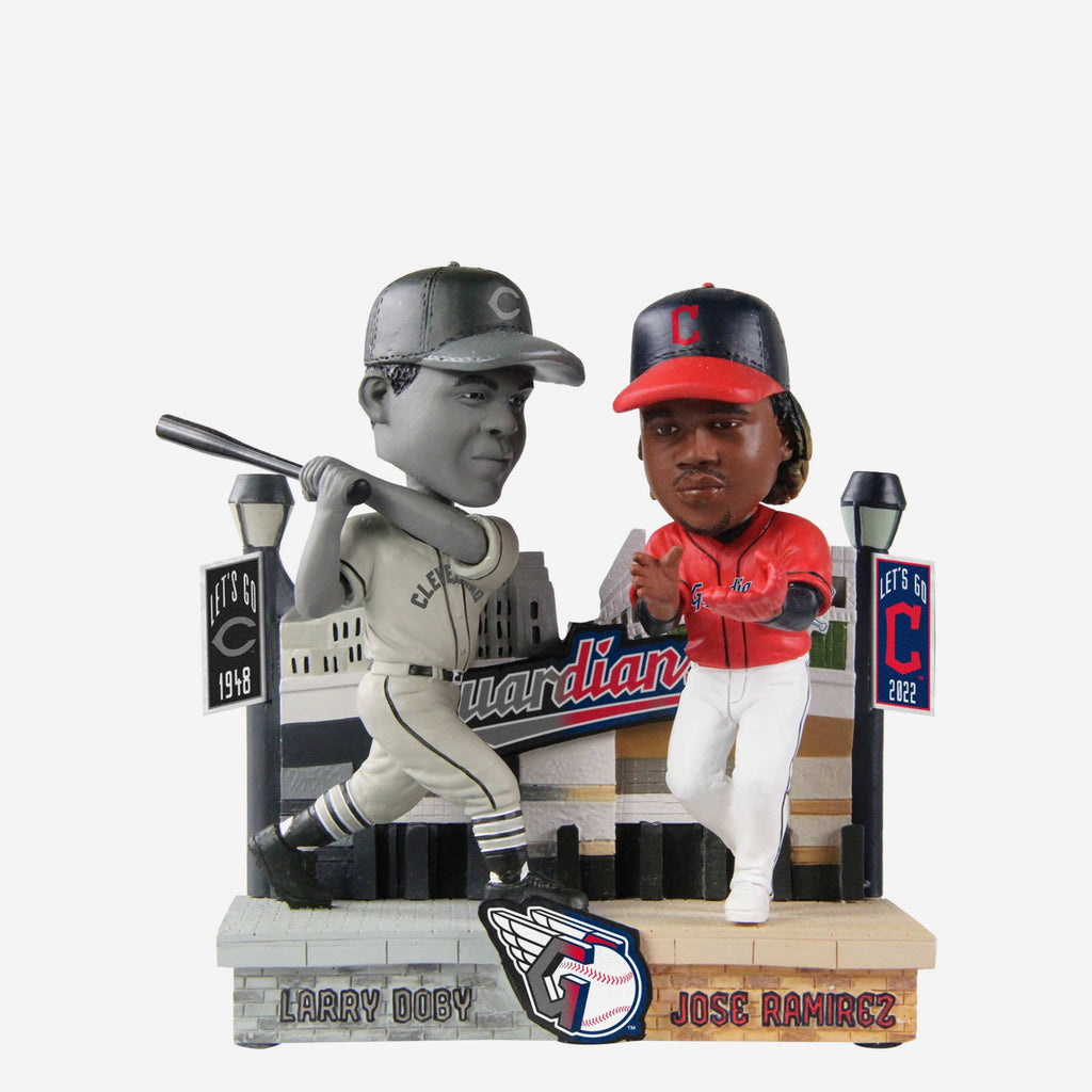 Larry Doby & Jose Ramirez Cleveland Guardians Then and Now Bobblehead FOCO - FOCO.com