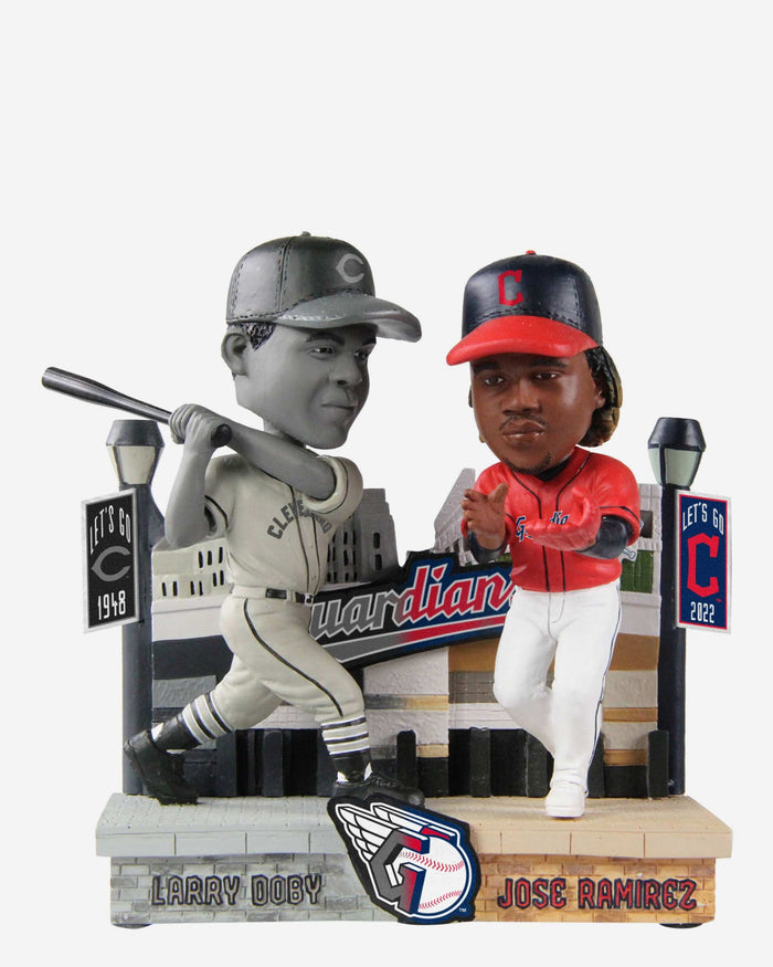 Larry Doby & Jose Ramirez Cleveland Guardians Then and Now Bobblehead FOCO - FOCO.com