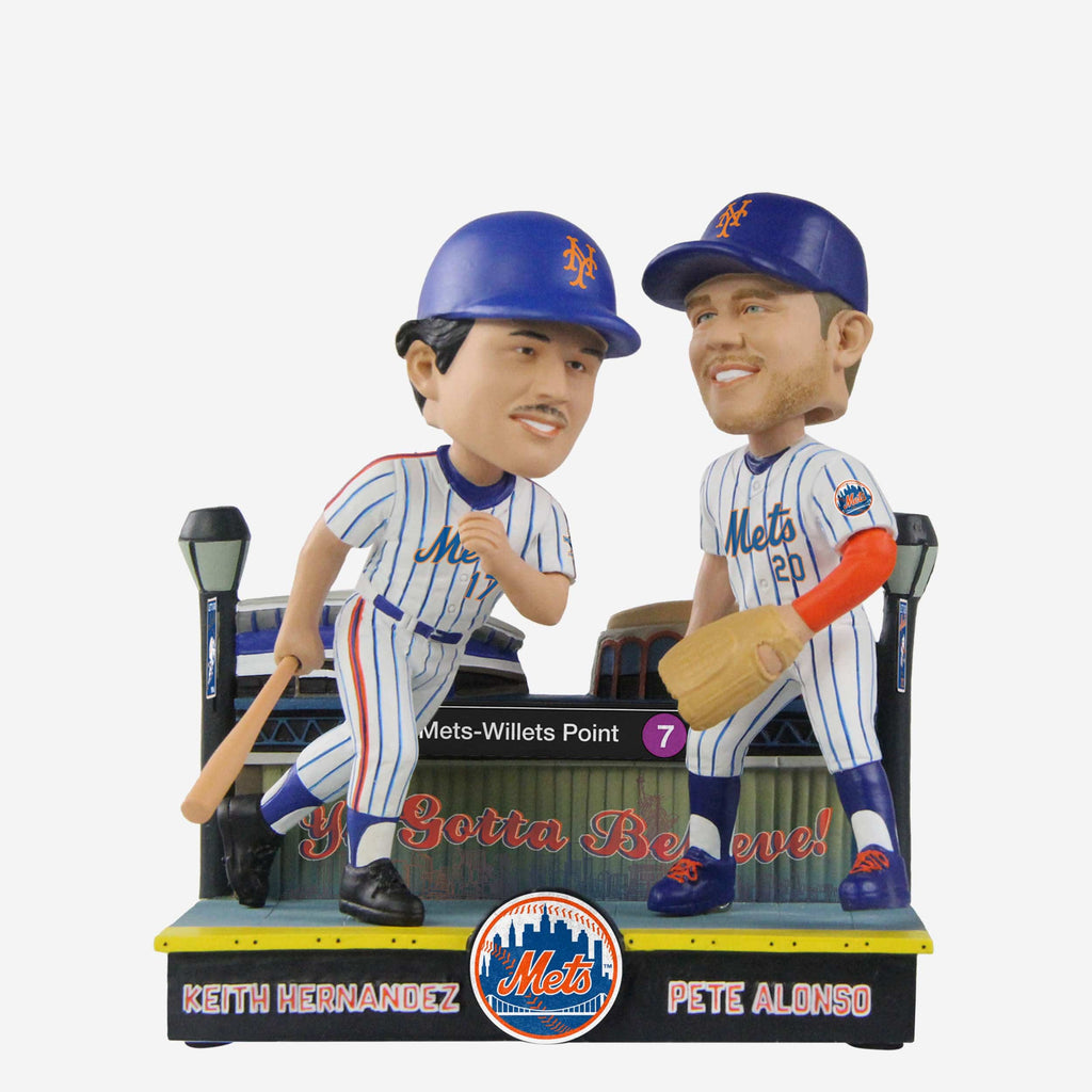 Keith Hernandez & Pete Alonso New York Mets Then And Now Bobblehead FOCO - FOCO.com