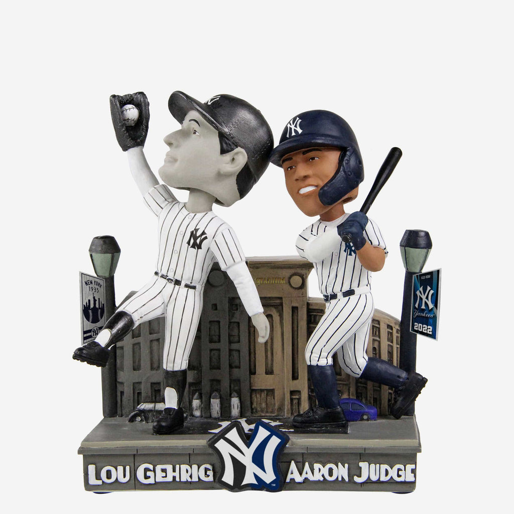 Lou Gehrig & Aaron Judge New York Yankees Then And Now Bobblehead FOCO - FOCO.com
