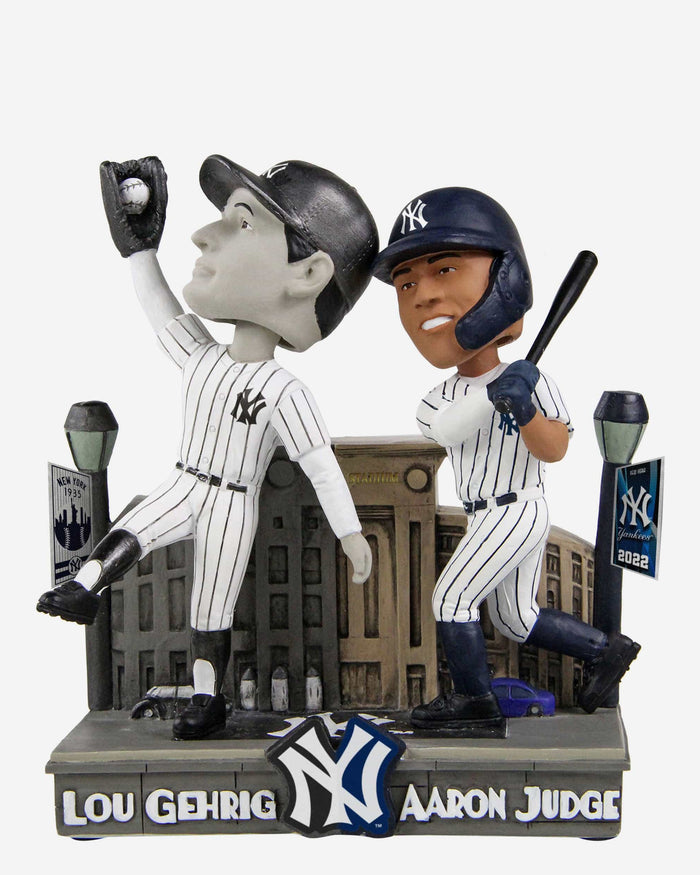 Lou Gehrig & Aaron Judge New York Yankees Then And Now Bobblehead FOCO - FOCO.com