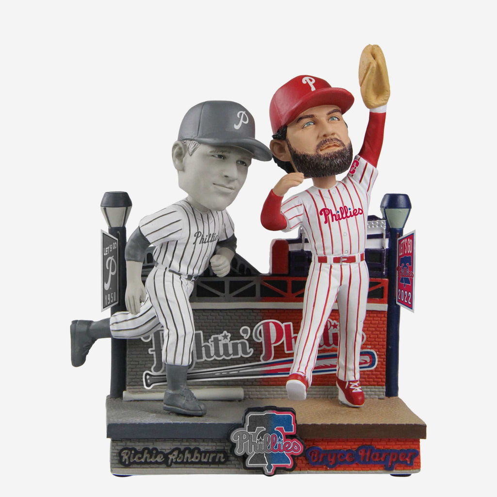 Richie Ashburn & Bryce Harper Philadelphia Phillies Then And Now Bobblehead FOCO - FOCO.com