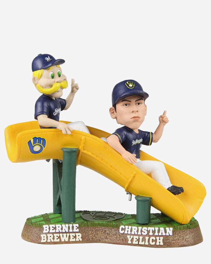 Christian Yelich & Bernie Brewer Milwaukee Brewers Dual Bobblehead FOCO - FOCO.com