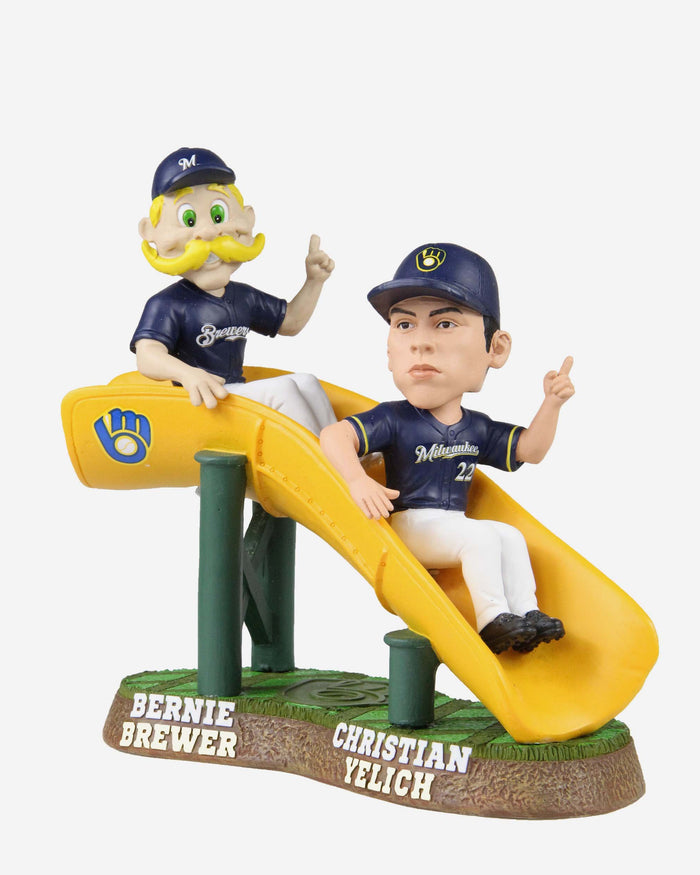 Christian Yelich & Bernie Brewer Milwaukee Brewers Dual Bobblehead FOCO - FOCO.com